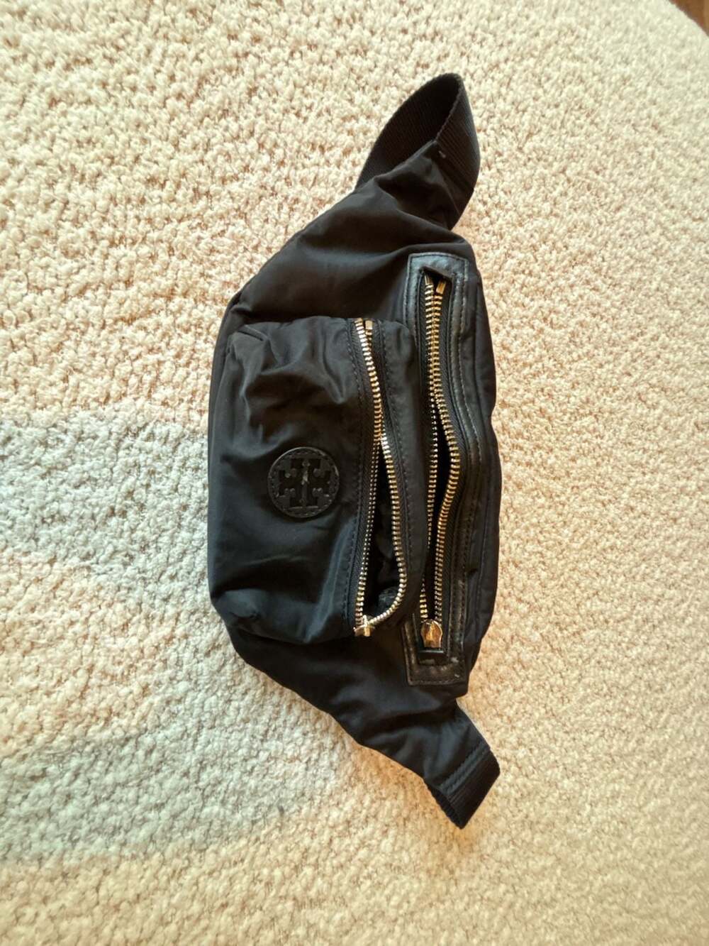 Tory Burch Nylon Belt Bag Fanny Pack Black